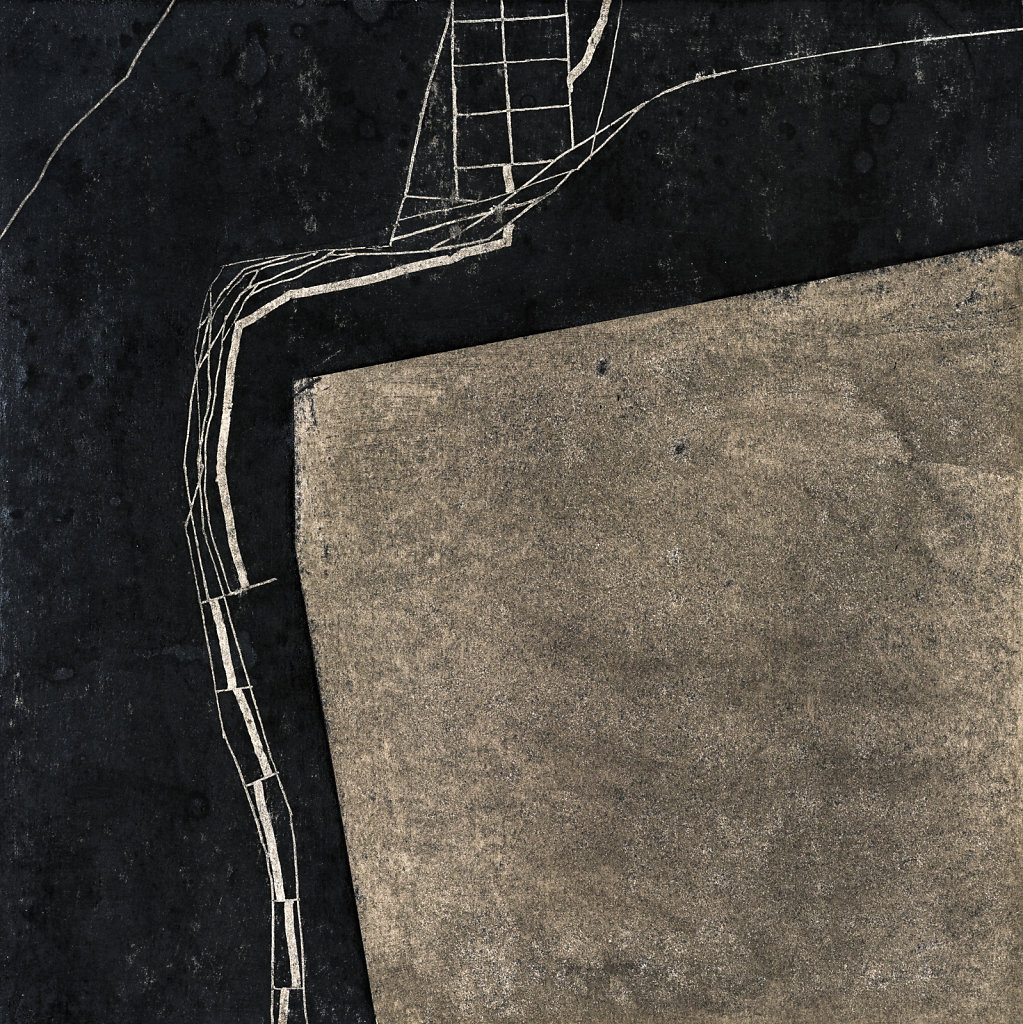 F.Limérat 2010 Encre et gouache-papier 36,5x36,5cm.